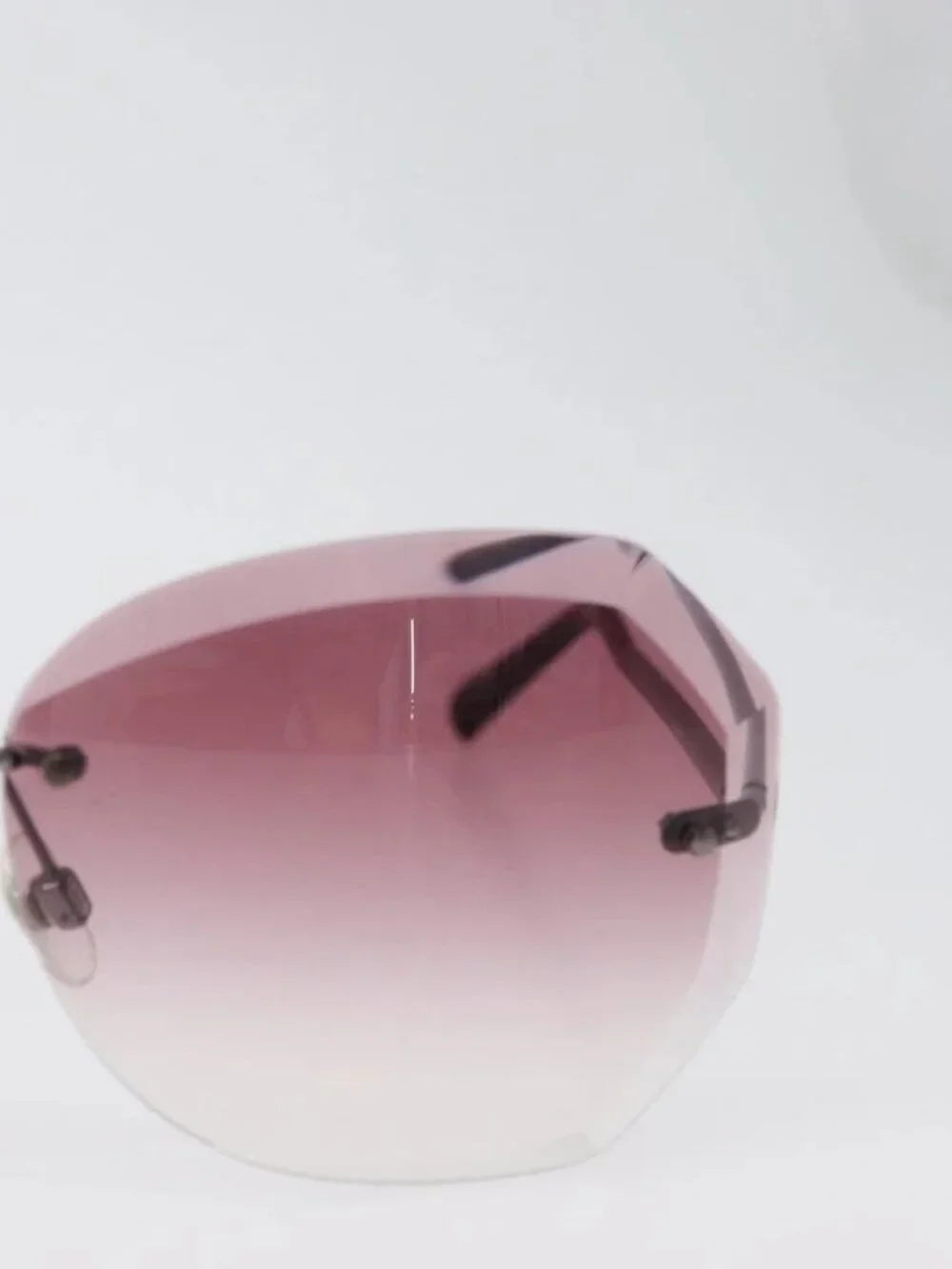 CHANEL Sunglasses metal Bordeaux CC Auth SW2292V